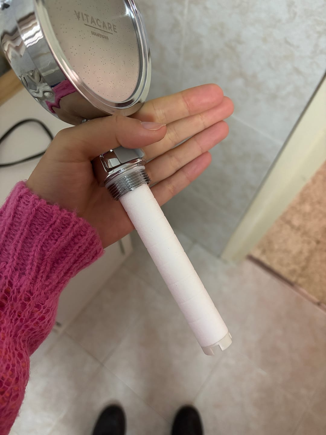 Customer photo review of Filtro de ducha de Vitacare Solutions