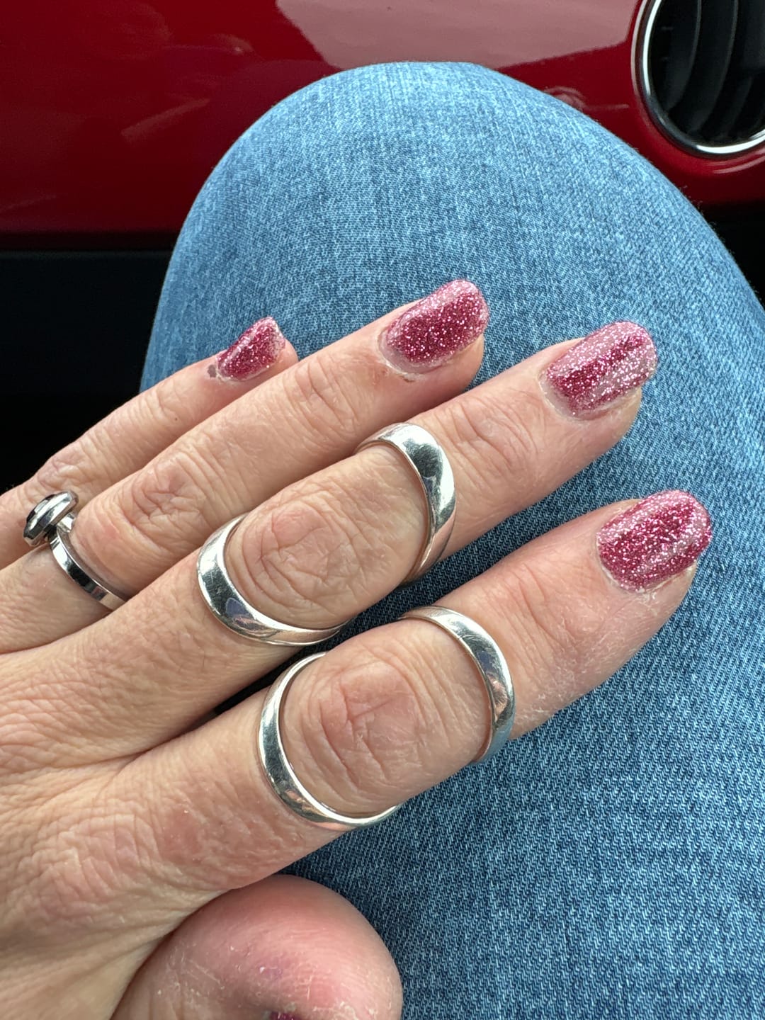 Customer photo review of Pink Lemonade Dipping Powder