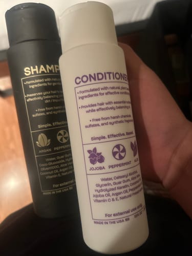 Customer photo review of Based Bundle (Shampoo + Conditioner)