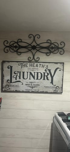 Customer photo review of The Laundry Room Sign VII