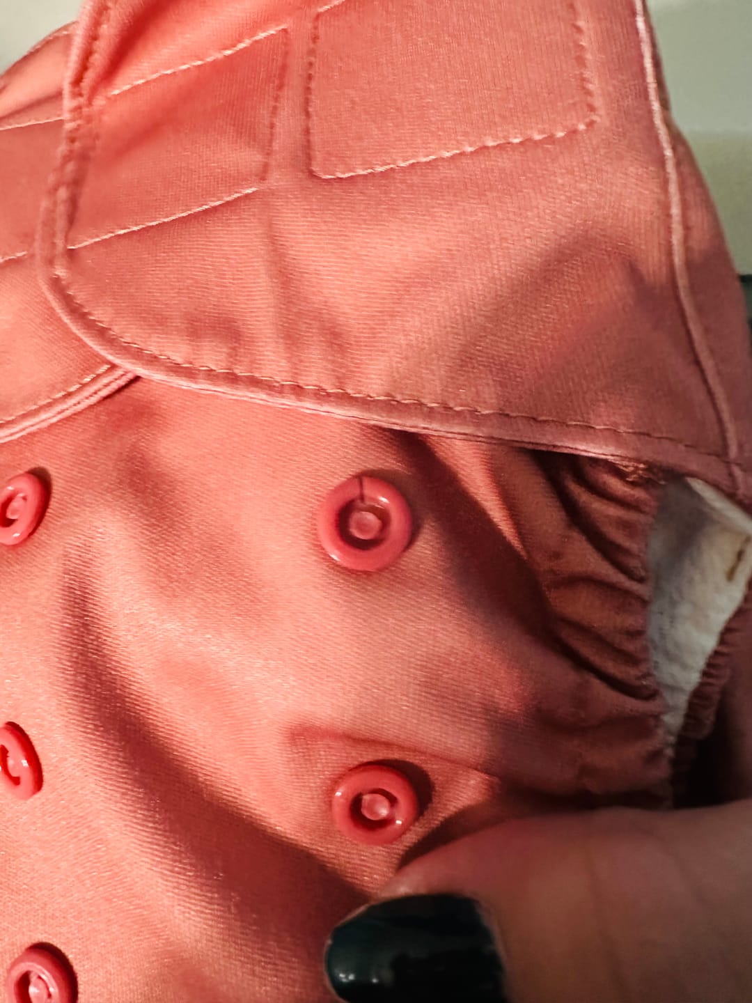 Customer photo review of Luxe Pocket Cloth Diaper with Dual Inner Gussets and Athletic Wicking Jersey