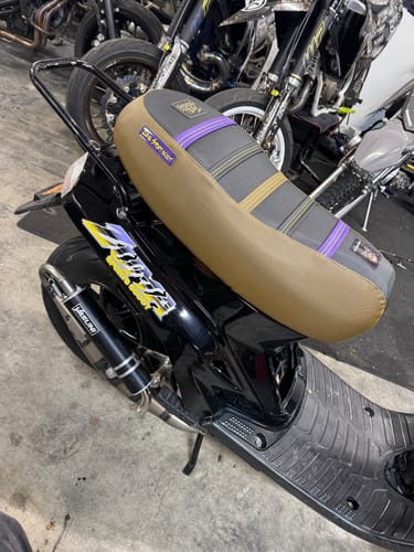 Customer photo review of Custom Seat Cover: 1999 Yamaha ZUMA 50