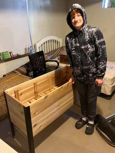 Customer photo review of 18" x 48" Raised Garden Bed