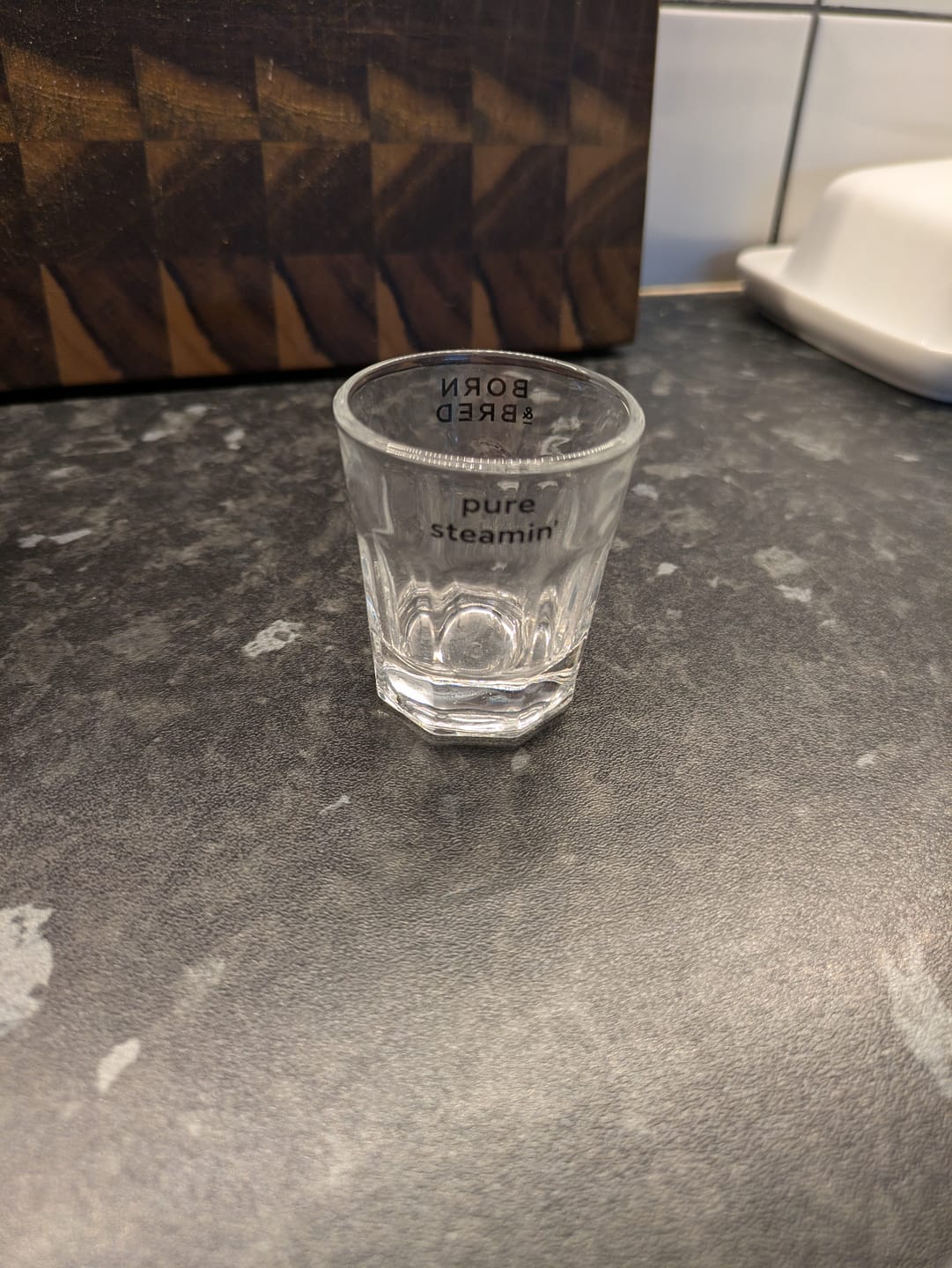 Customer photo review of Pure Steamin' Shot Glass