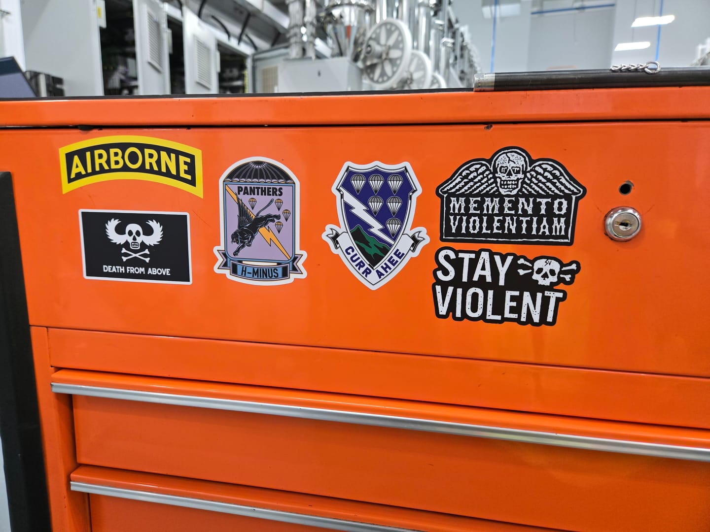 Customer photo review of Vietnam Airborne War Wings Sticker