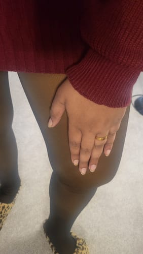 Customer photo review of TOAST - FLEECE-LINED TIGHTS - SHEER ILLUSION