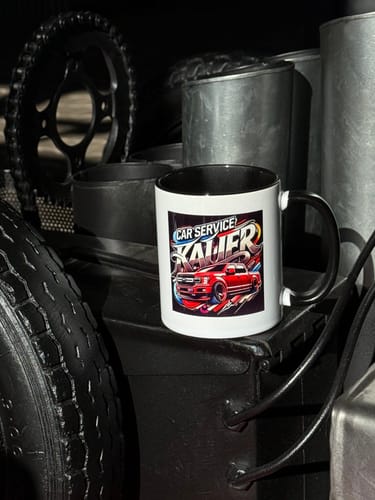 Customer photo review of TassenExpress - Becher Keramik Tasse mit Logo bedruckt 325ml Firmenlogo