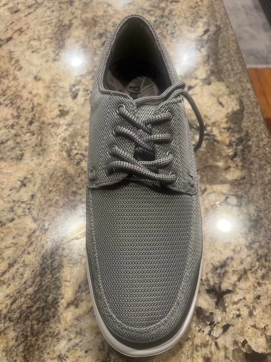 Customer photo review of Margaritaville Men's Gimme Grey/Orange Golf Shoe