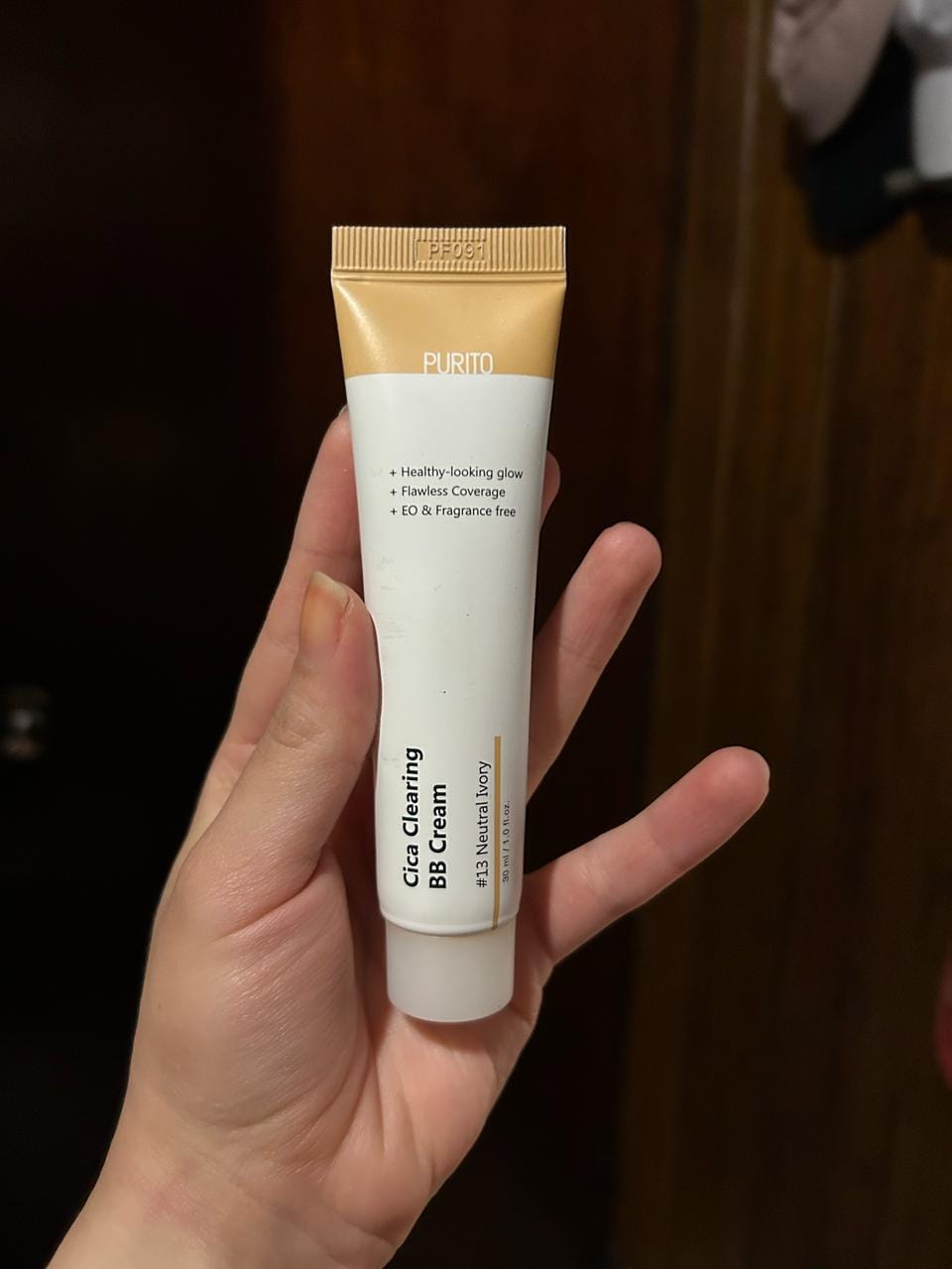 Customer photo review of PURITO Cica Clearing BB Cream 30ml