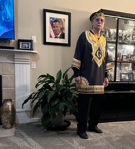 Customer photo review of Dashiki Shirt- Mason