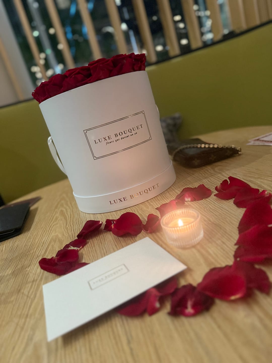 Customer photo review of Grand Everlasting Rose Box - Red Roses