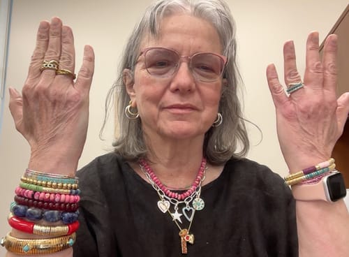 Customer photo review of Heartbreaker Charm Necklace