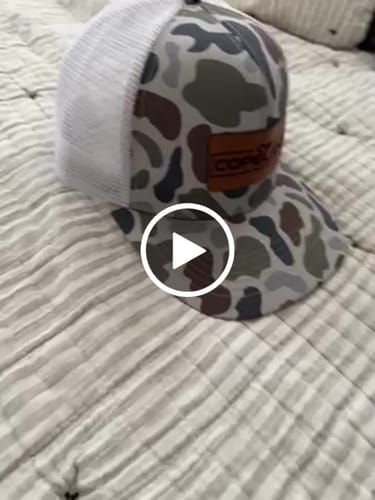 Customer video review of Custom Slate Old’s Cool Trucker Hats