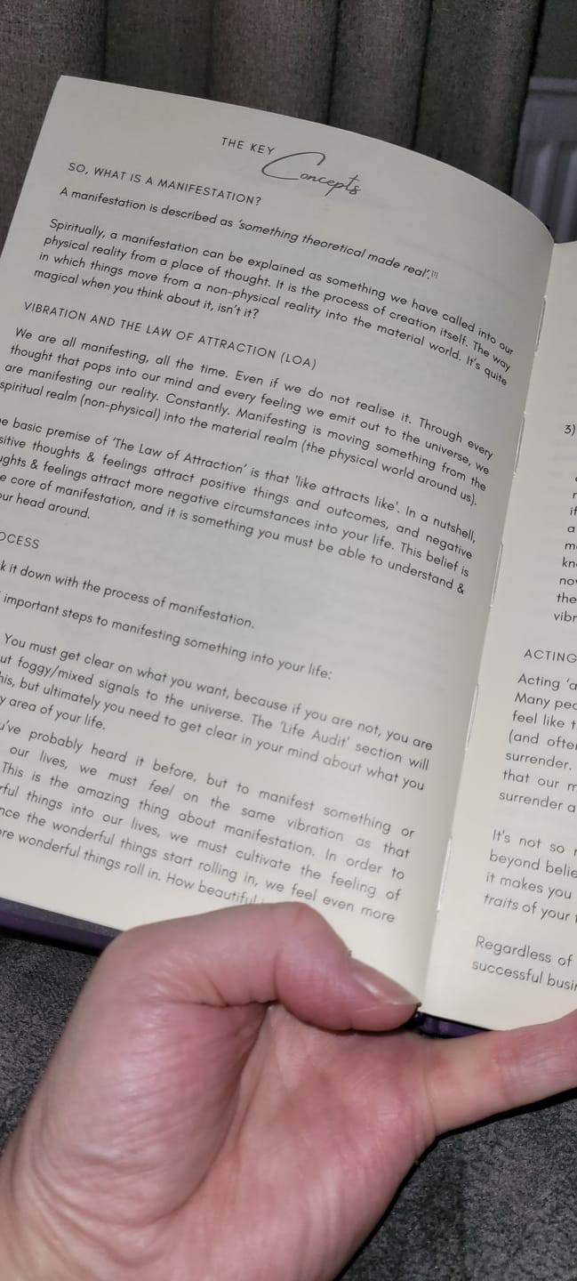 Customer photo review of Timeless Magic Manifestation Journal & Guidebook