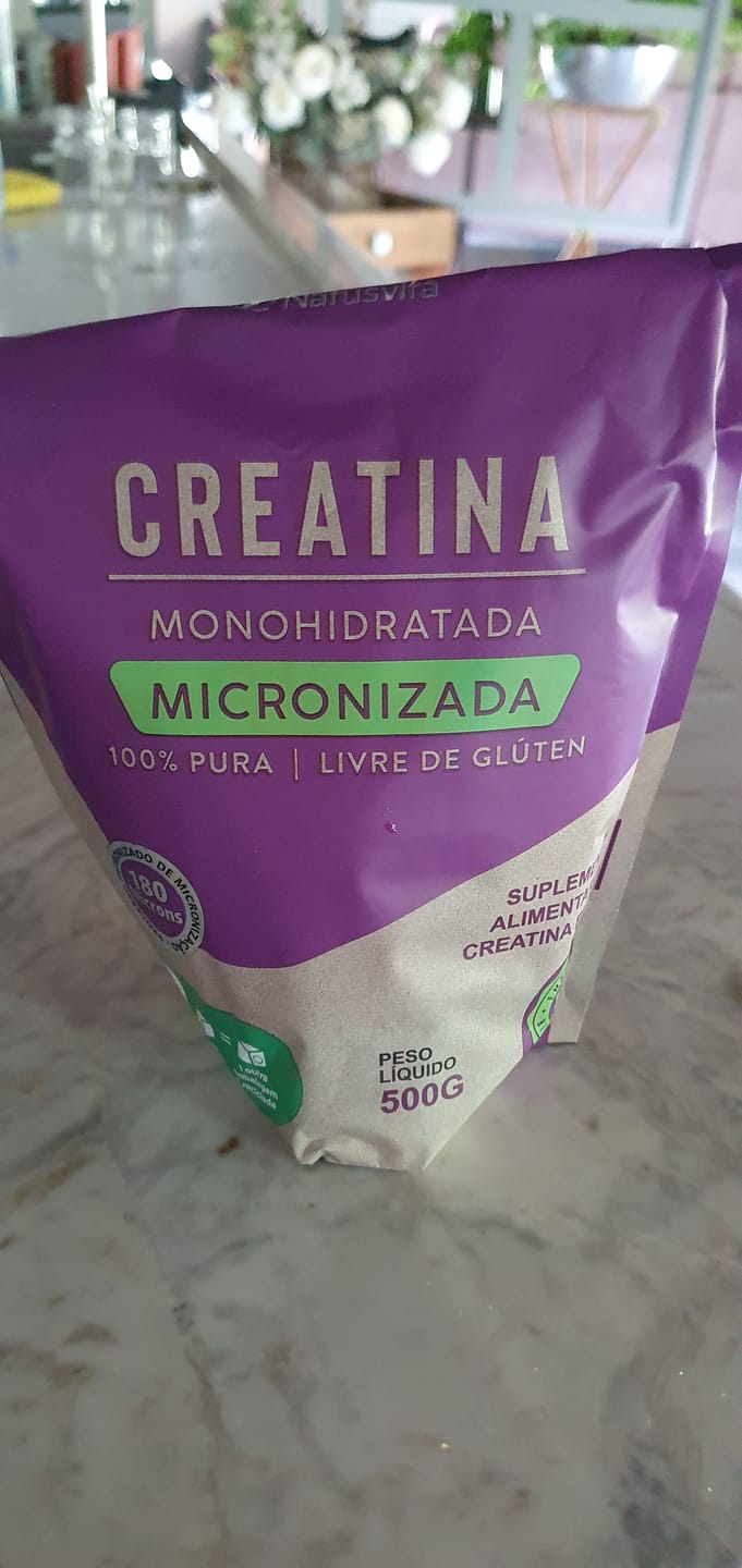 Customer photo review of Creatina 100% Pura (500g). Monohidratada e Micronizada 180 mícrons. Livre de Metais Pesados