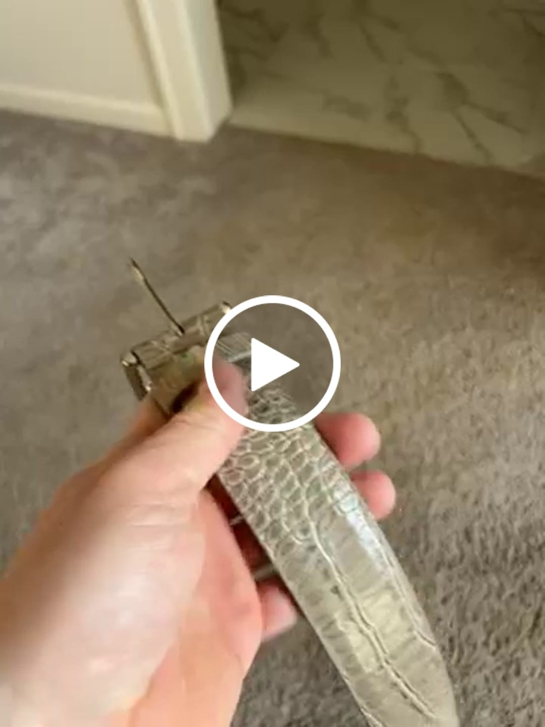 Customer video review of TAUPE ALLIGATOR