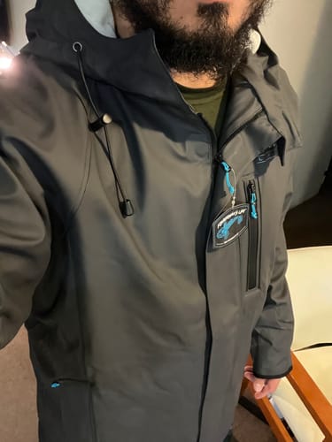 Customer photo review of Ultimate Waterproof Rain Jacket (Fleece Lined) 10,000 mm Rated