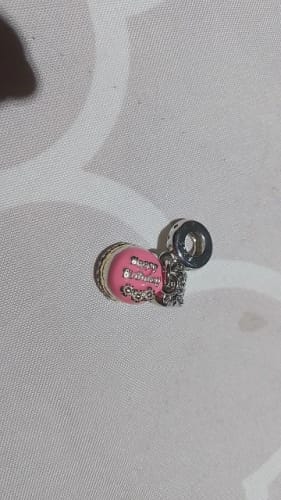 Customer photo review of 925 Sterling Silver Birthday Cake Charm