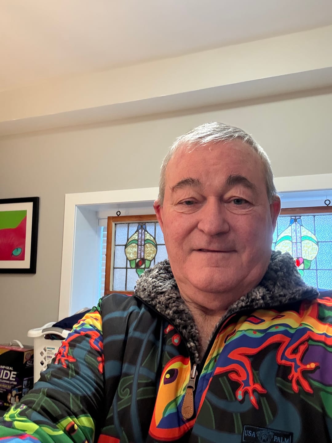 Customer photo review of Reversible Sherpa 1/4 Zip