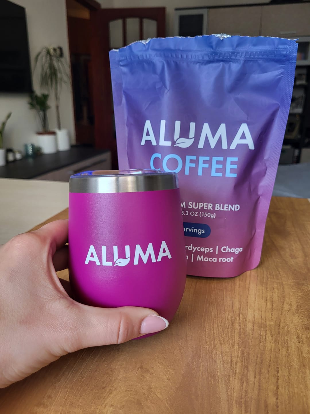 Customer photo review of ALUMA Mushroom Coffee