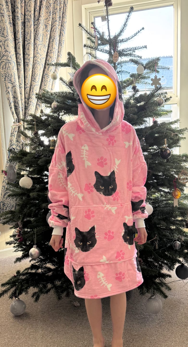 Customer photo review of Custom Cat Hoodie