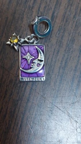 Customer photo review of 925 Sterling Silver The Moon Charm