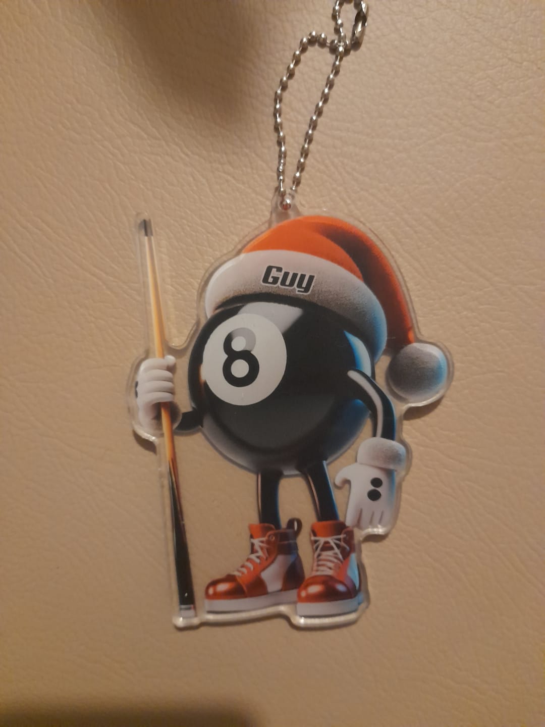 Customer photo review of Custom Name Billiard Ornament, Billiard Lover Christmas Gift