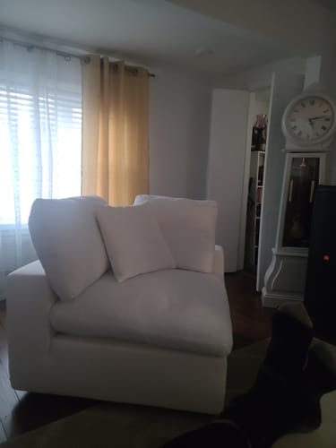 Customer photo review of Cozy Collection Corner Chair