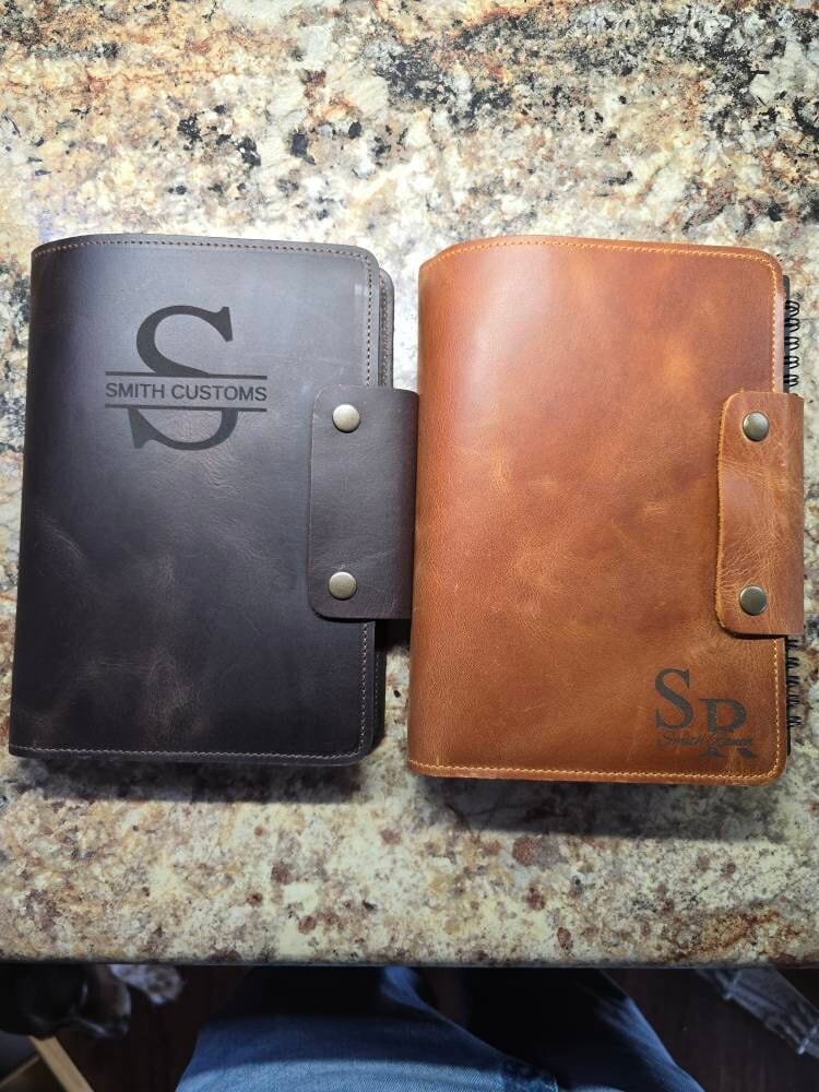 Customer photo review of Personalized Refillable Leather Journal, Company Gift