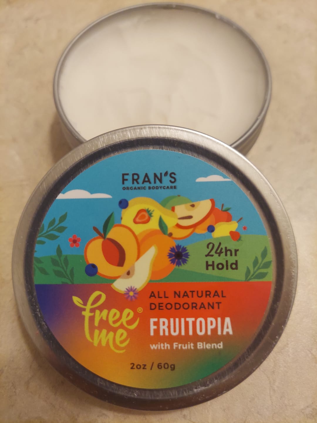 Customer photo review of FreeMe All Natural Deodorant