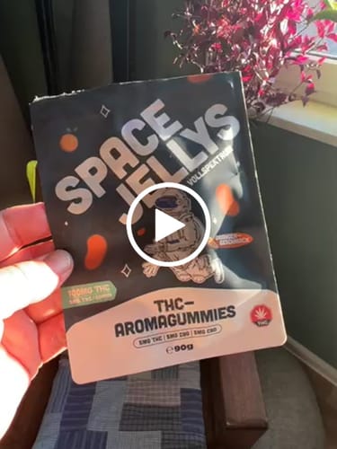 Customer video review of THC Spacejellies Vollspektrum | 100mg THC | 20 Stk.