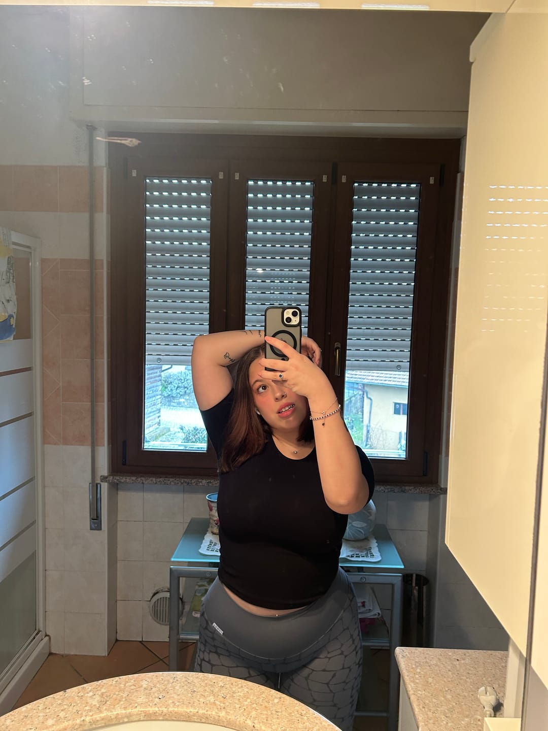 Customer photo review of Leggings All-up Grigio Ira Cocco