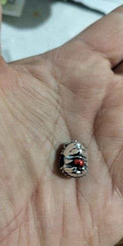 Customer photo review of 925 Sterling Silver Baby Hedgehog Charm