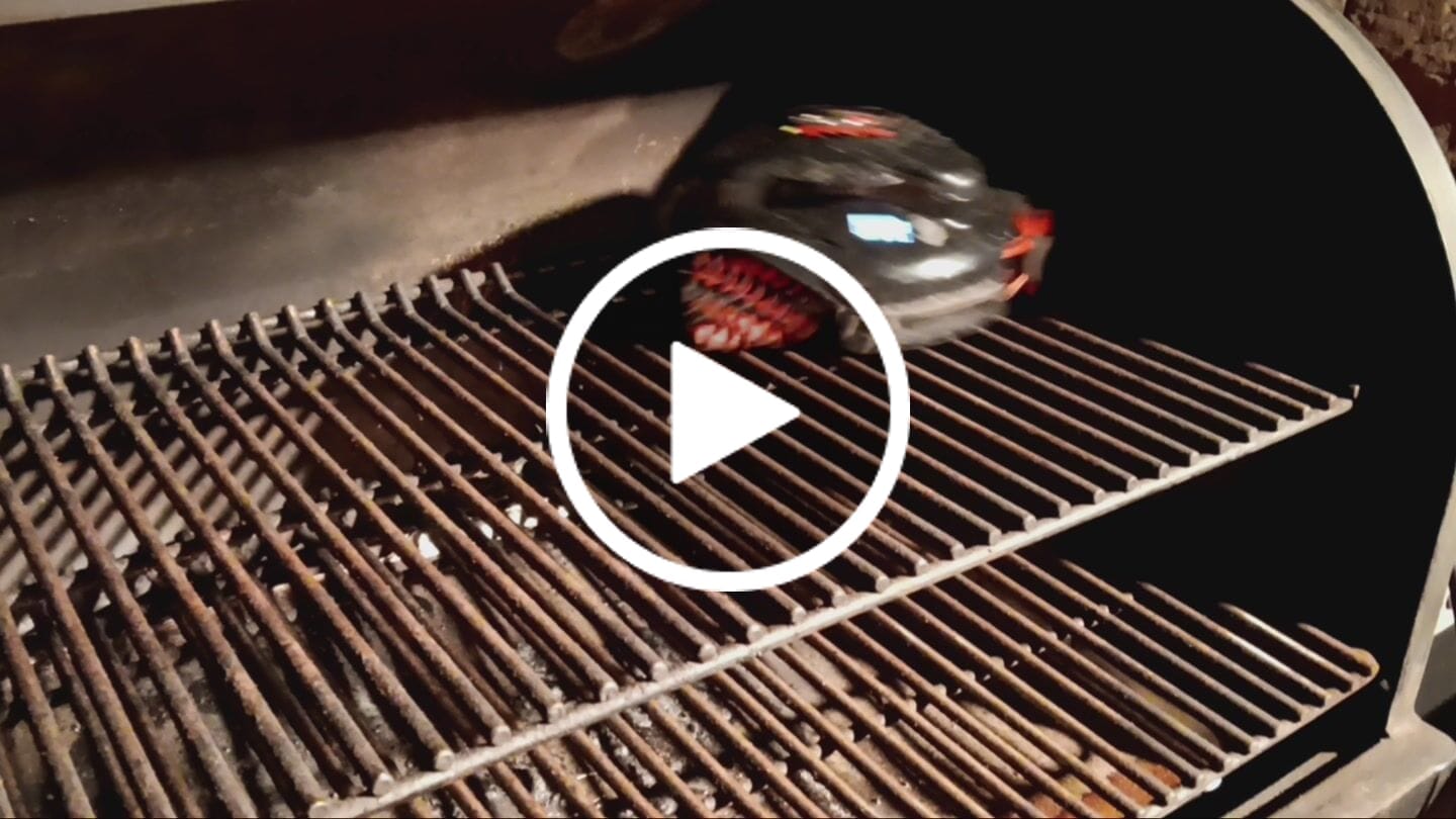 Customer video review of Grillbot Black: Automatic Grill Cleaning Robot