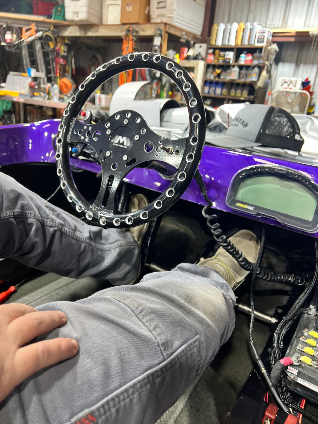 Customer photo review of Motion Raceworks Horn Delete Center Button (5 or 6 Bolt)