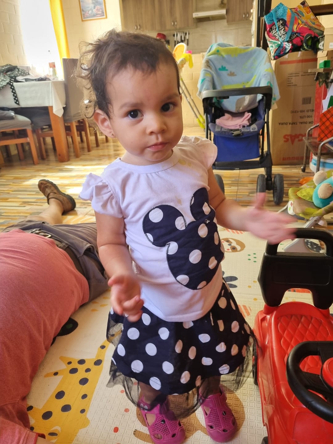 Customer photo review of Conjunto falda Minnie niña