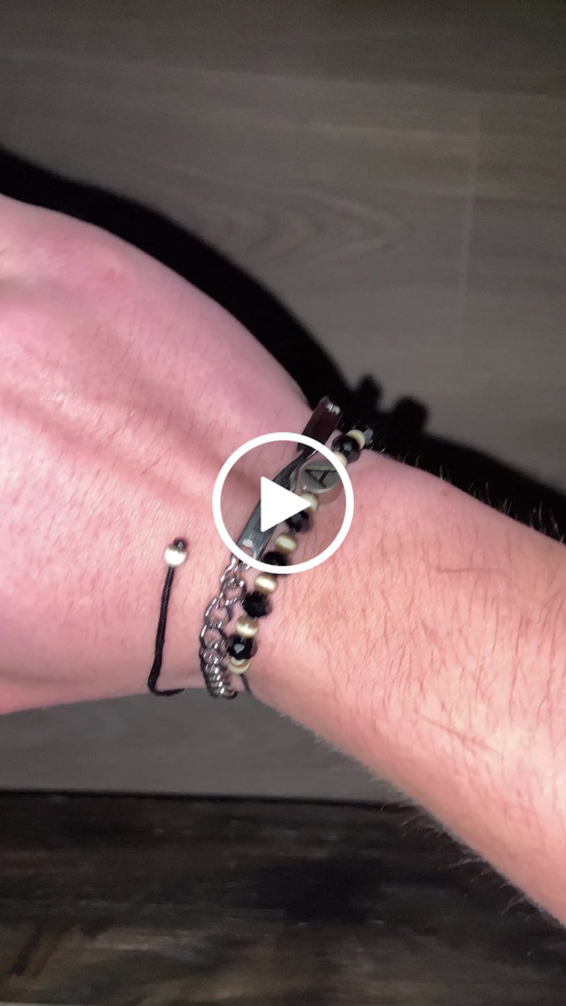 Customer video review of Infinity Engraved Bracelet Set