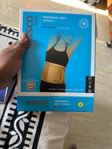 Customer photo review of Abdominal Belt (8") |Supports the Weak Abdominal Muscles to Relieve Pain (Beige)