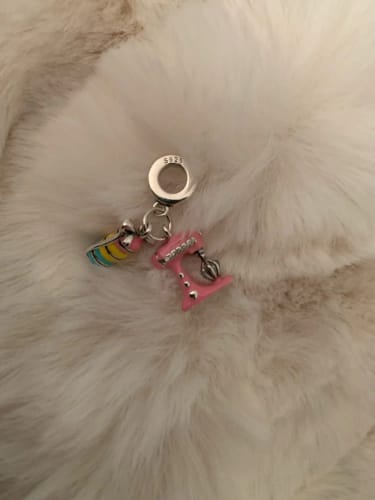 undefined review of 925 Sterling Silver Baking Macarons Charm image 1 out of 1