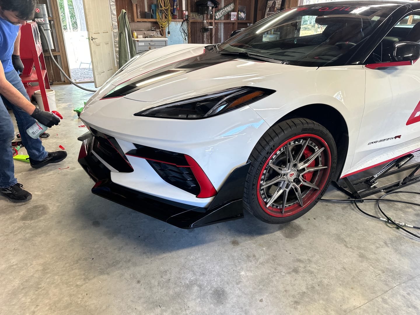 Customer photo review of Corvette C8 Track Edition Front Splitter