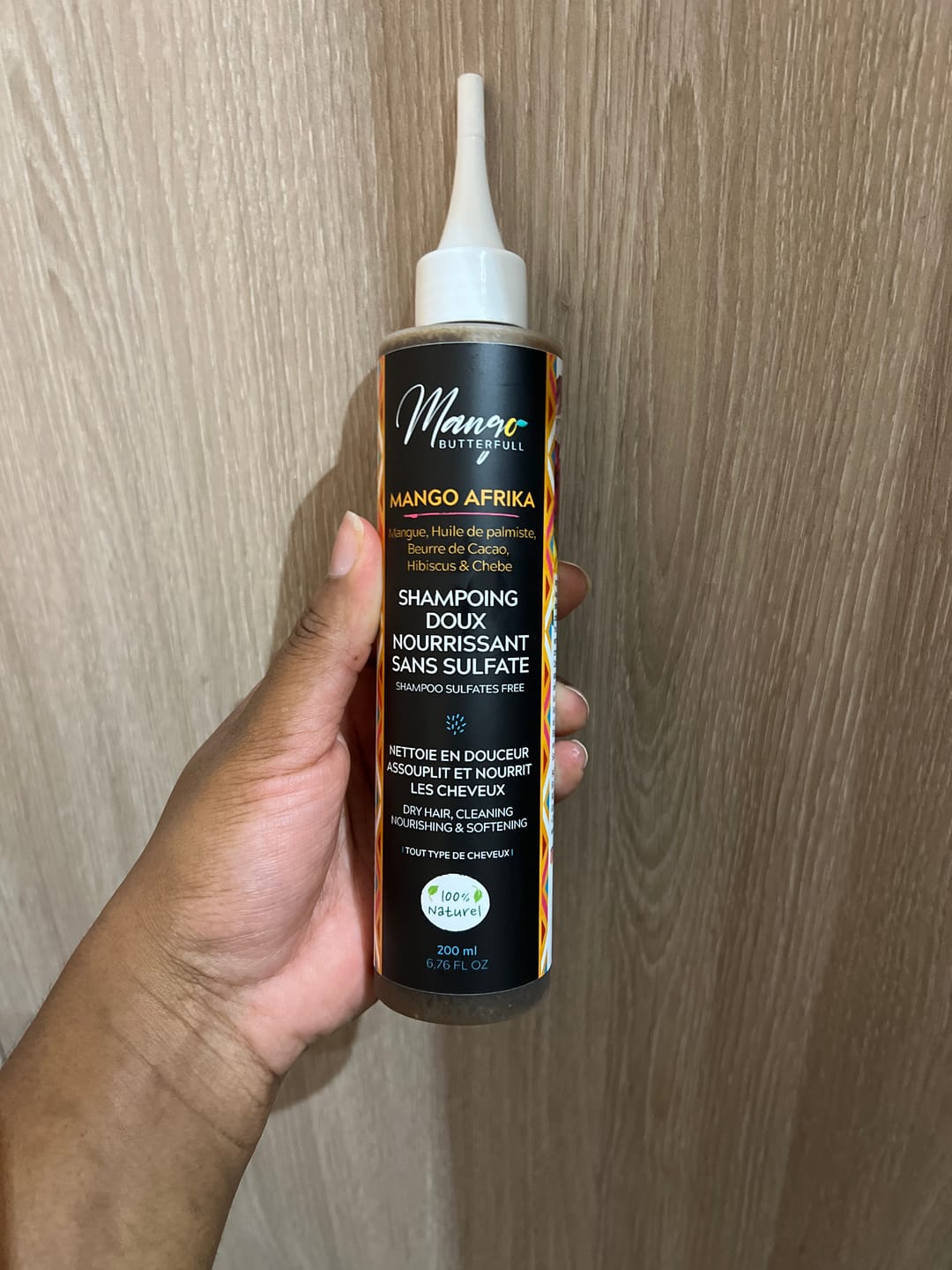 Customer photo review of Shampoing doux sans sulfates  MANGO AFRIKA