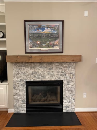 Customer photo review of Rustic Mantels