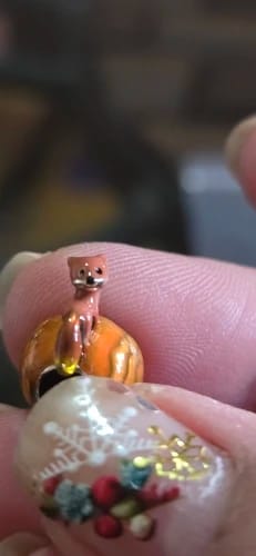 Customer photo review of 925 Sterling Sliver Orange Fox Charm