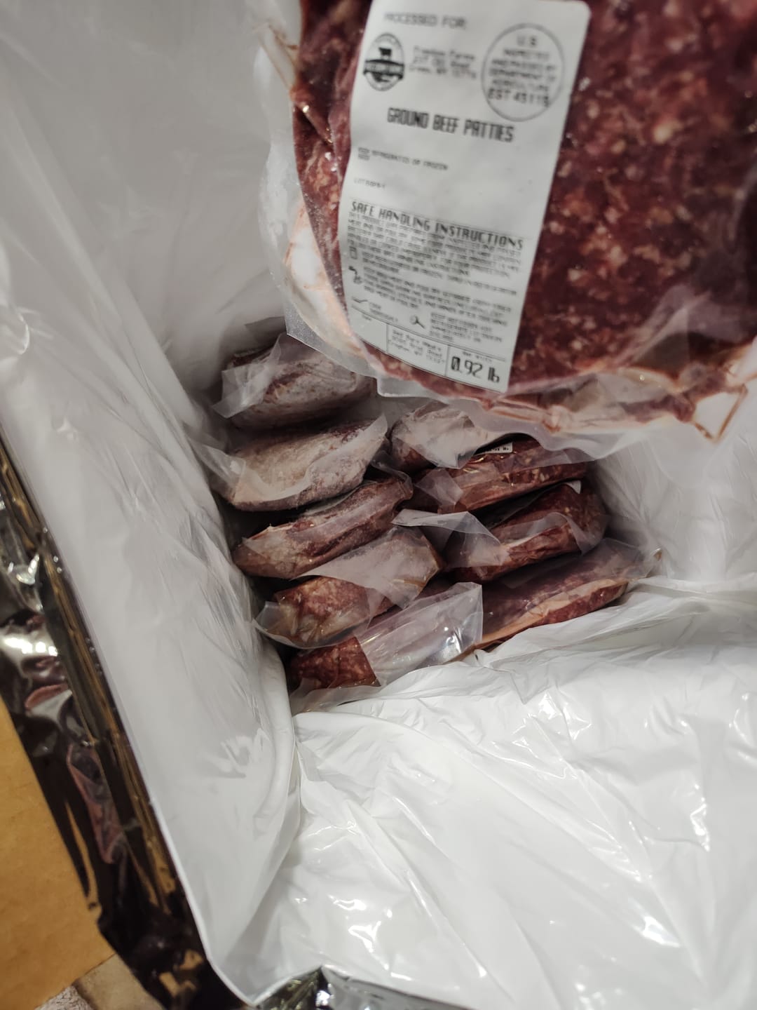 Customer photo review of Best Grass-Fed Burger Box