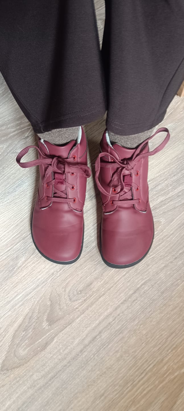 Customer photo review of ZZFABER Adult Barefoot Boots Winter Warm Ankle Shoes for Men Women