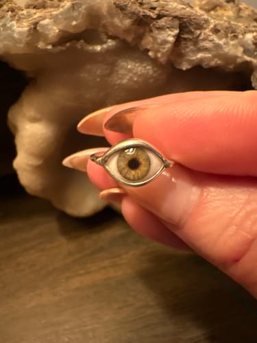 Customer photo review of Custom Mini Eye Ring