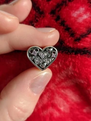 undefined review of 925 Sterling Silver Hearts Love Charm image 1 out of 1