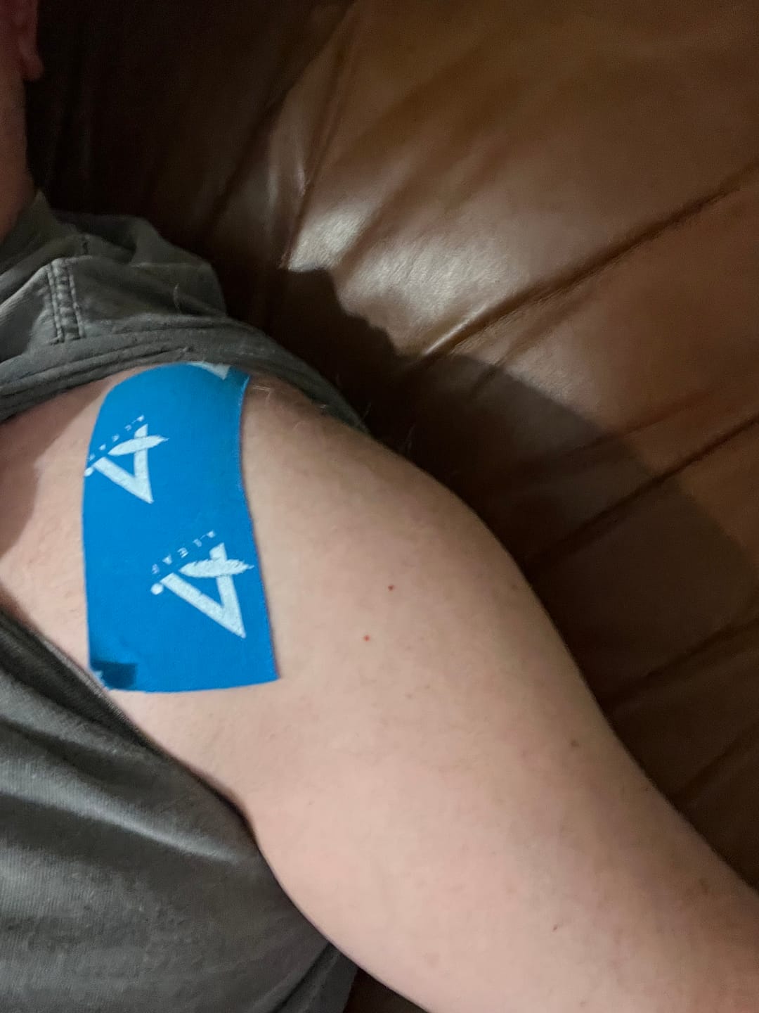 Customer photo review of CBD Muscle Tape