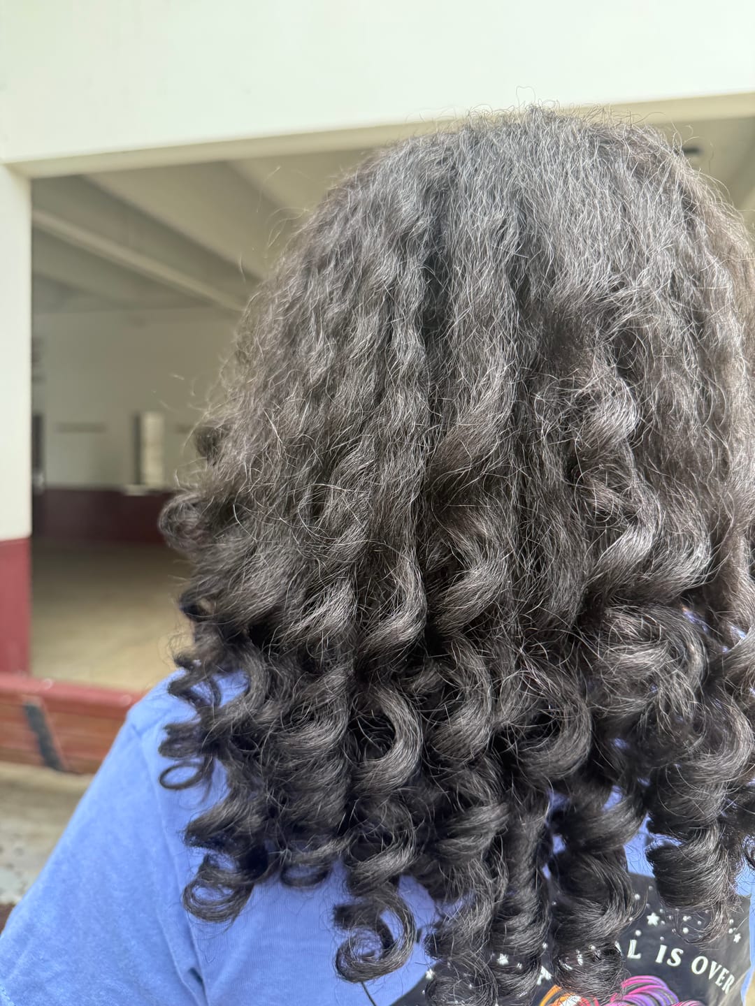 Customer photo review of Freetress Equal Drawstring Ponytail NATURAL GIRL (MED ROD)