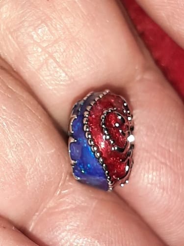 Customer photo review of 925 Sterling Silver Sun And Moon Charm